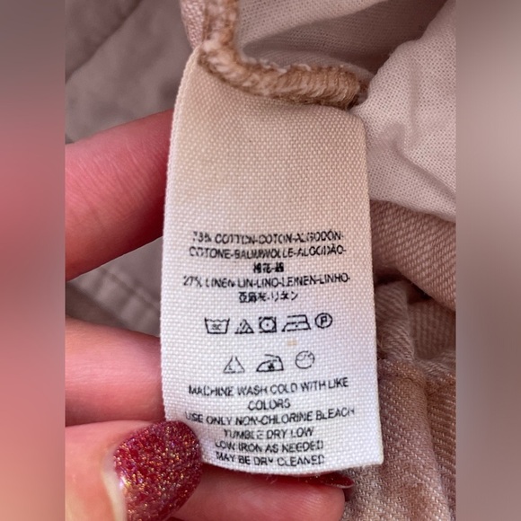 Free People Tan Track Pants - Picture 5 of 8